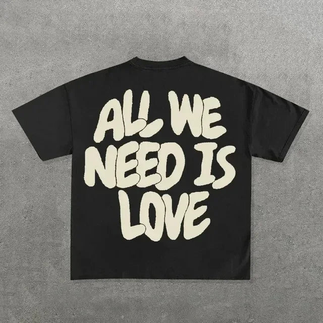 Y2K Streetwear T-Shirt – Harajuku Hip Hop Grafik Print