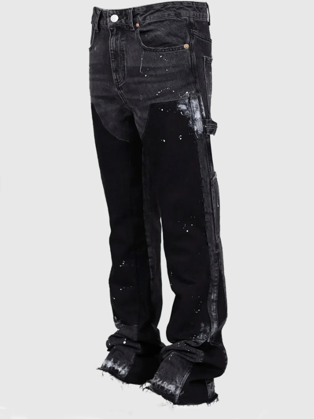 Herren Denim Schlaghose – Streetwear Patchwork Jeans S-XL