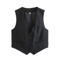 Damen Ärmellose Crop-Weste – Casual, Chic & Vielseitig