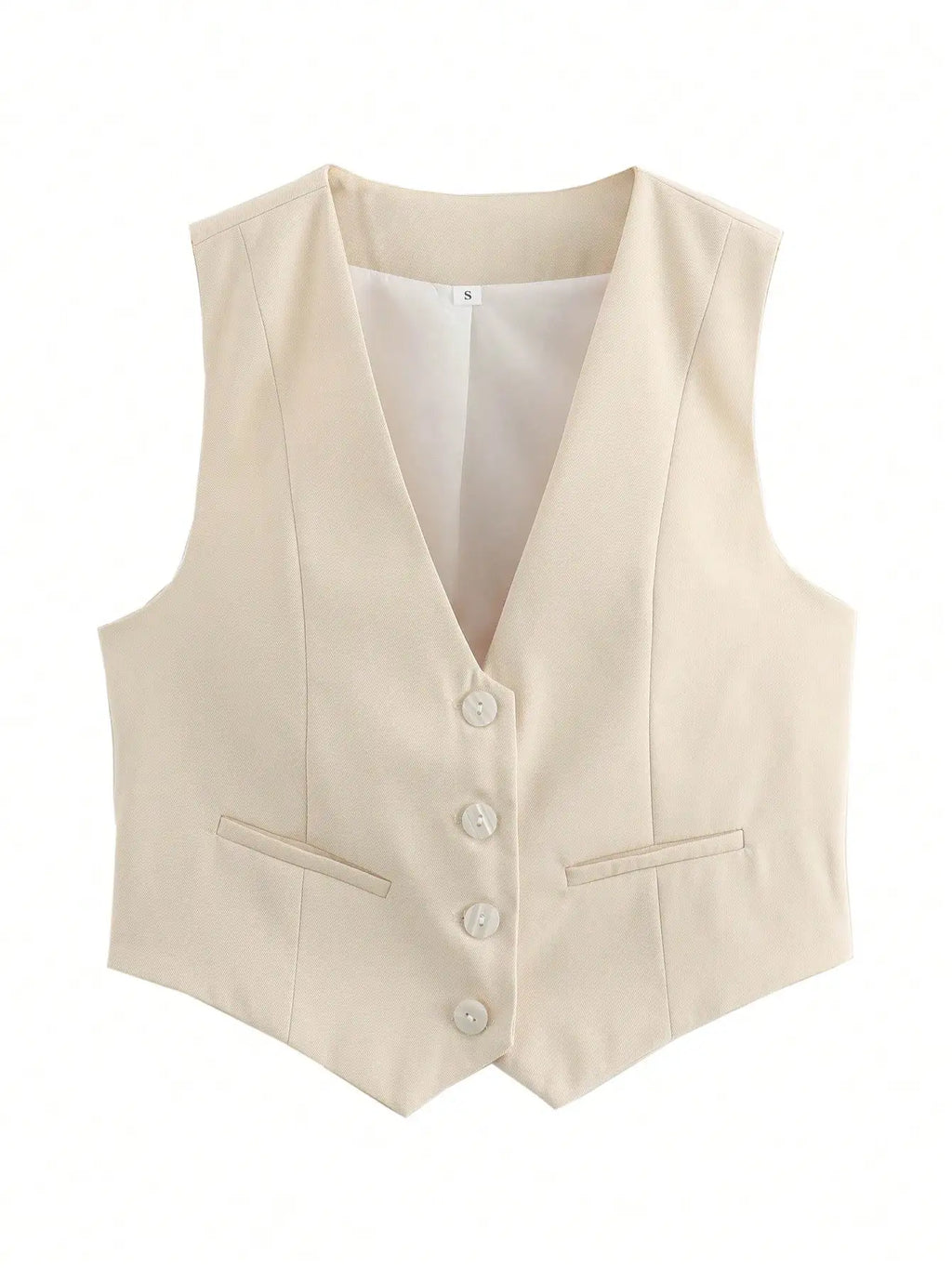 Damen Ärmellose Crop-Weste – Casual, Chic & Vielseitig