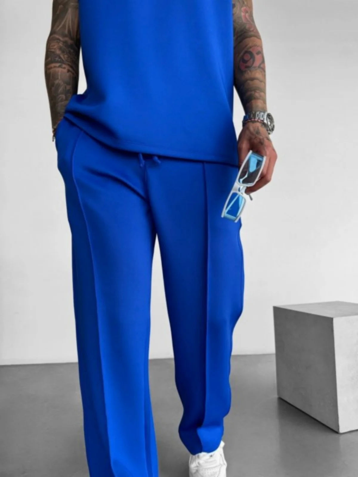 Herren Freizeithose – Leichte Sommerhose mit Farbakzenten