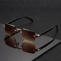 Rahmenlose Unisex-Sonnenbrille – Vintage Gradient Style