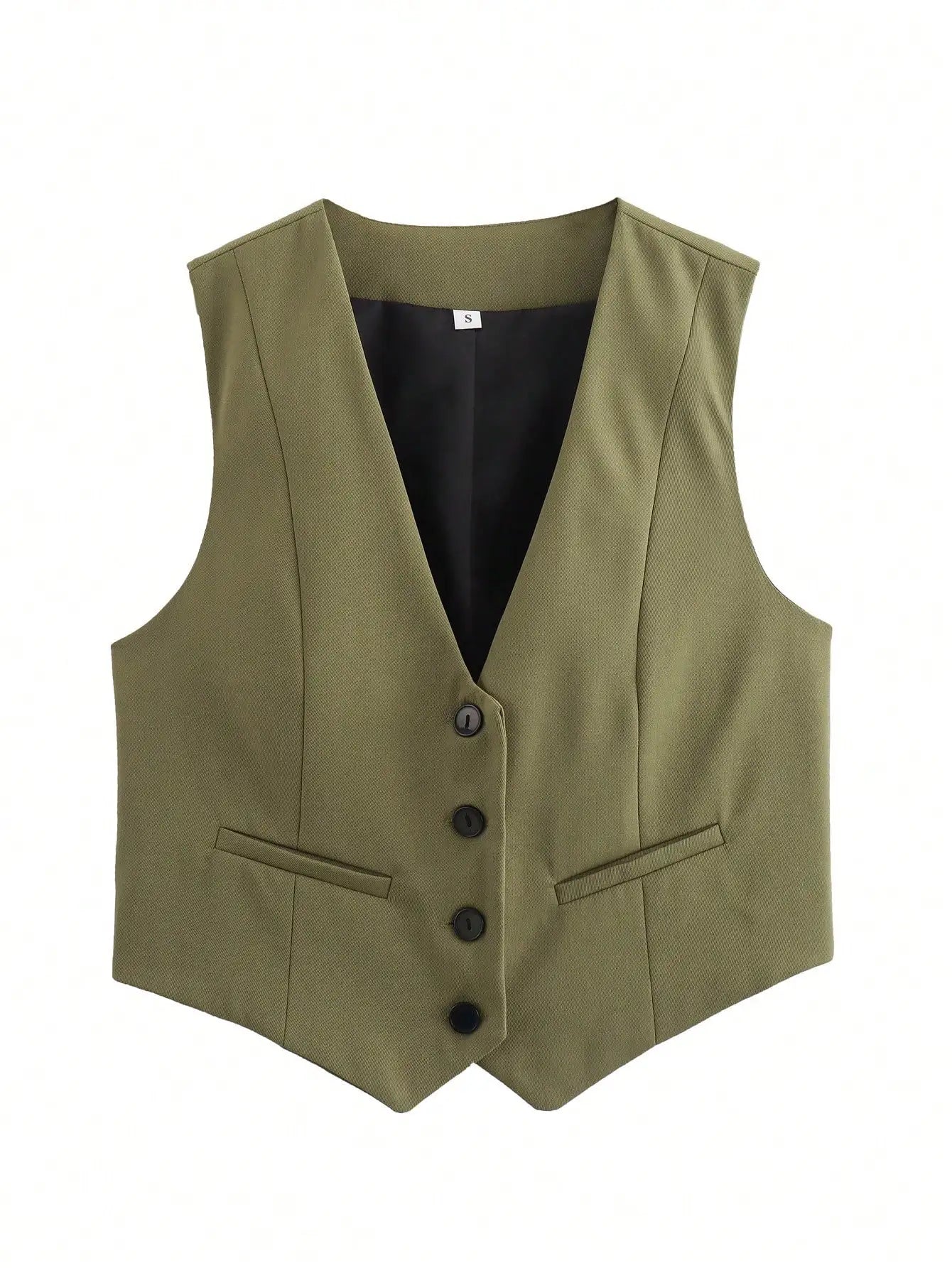 Damen Ärmellose Crop-Weste – Casual, Chic & Vielseitig