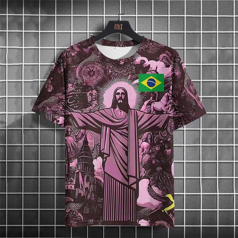 Brasilien Fußball Trikot – Sommer T-Shirt | Unisex Streetwear