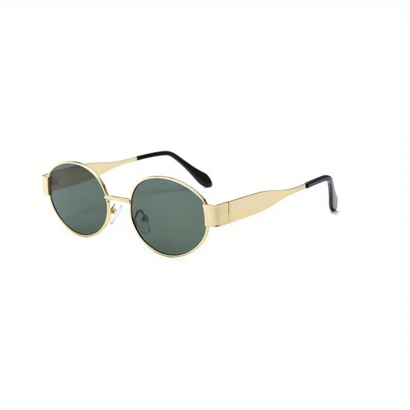 Ovale Damen Sonnenbrille mit Metallrahmen – Elegant & Trendig