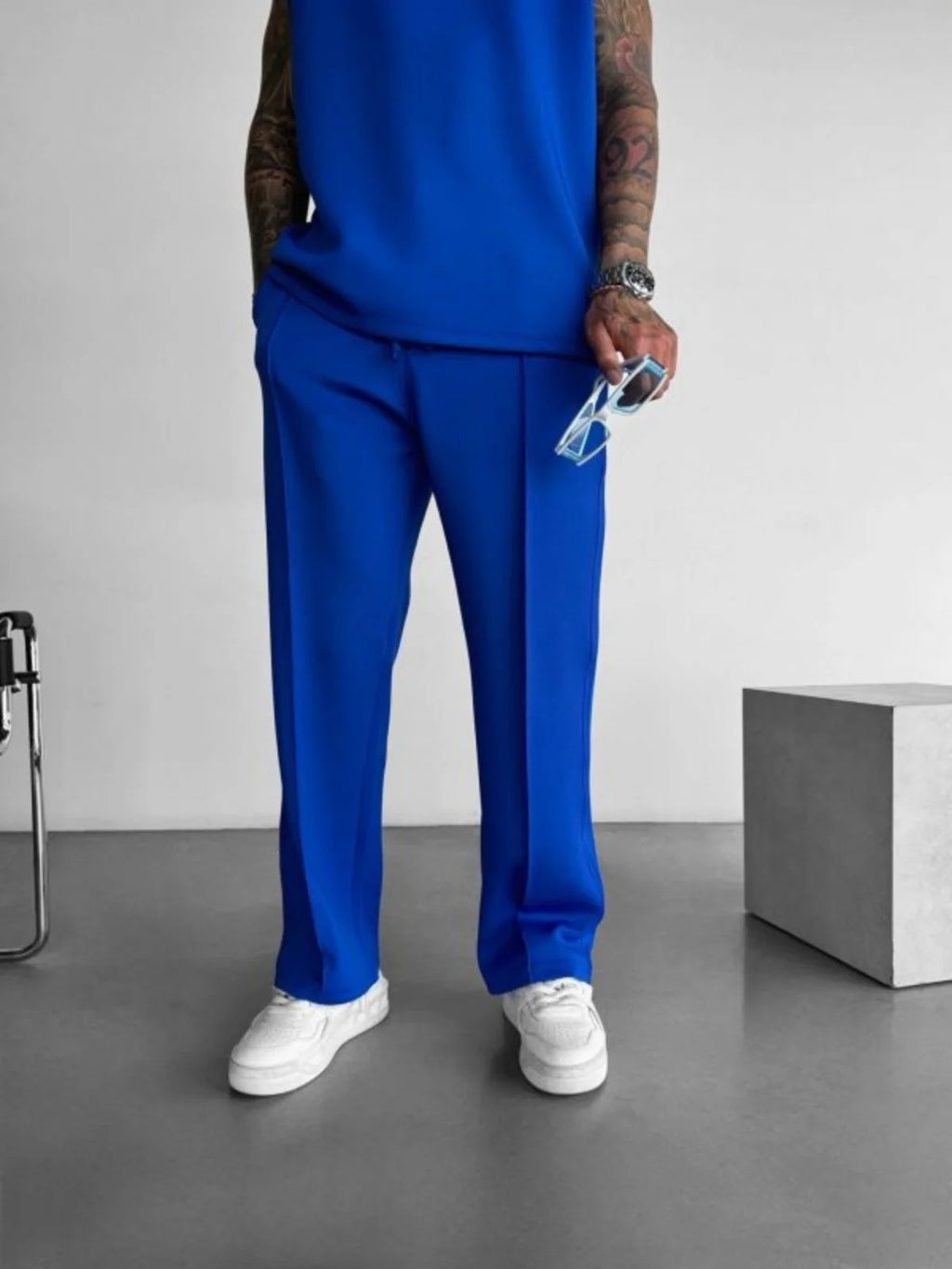 Herren Freizeithose – Leichte Sommerhose mit Farbakzenten