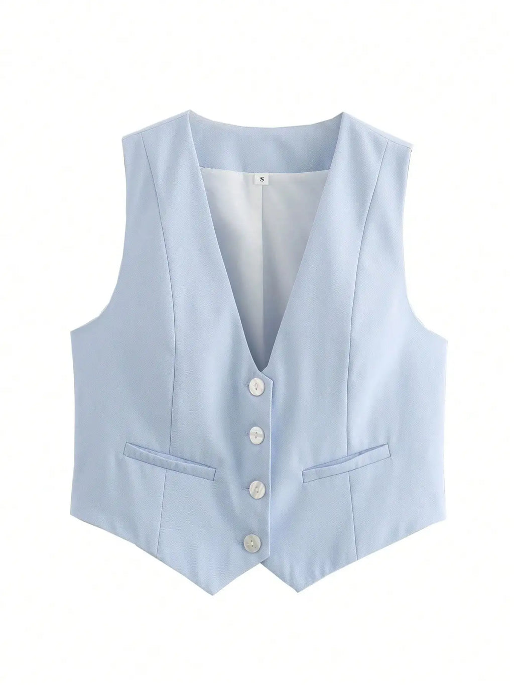 Damen Ärmellose Crop-Weste – Casual, Chic & Vielseitig