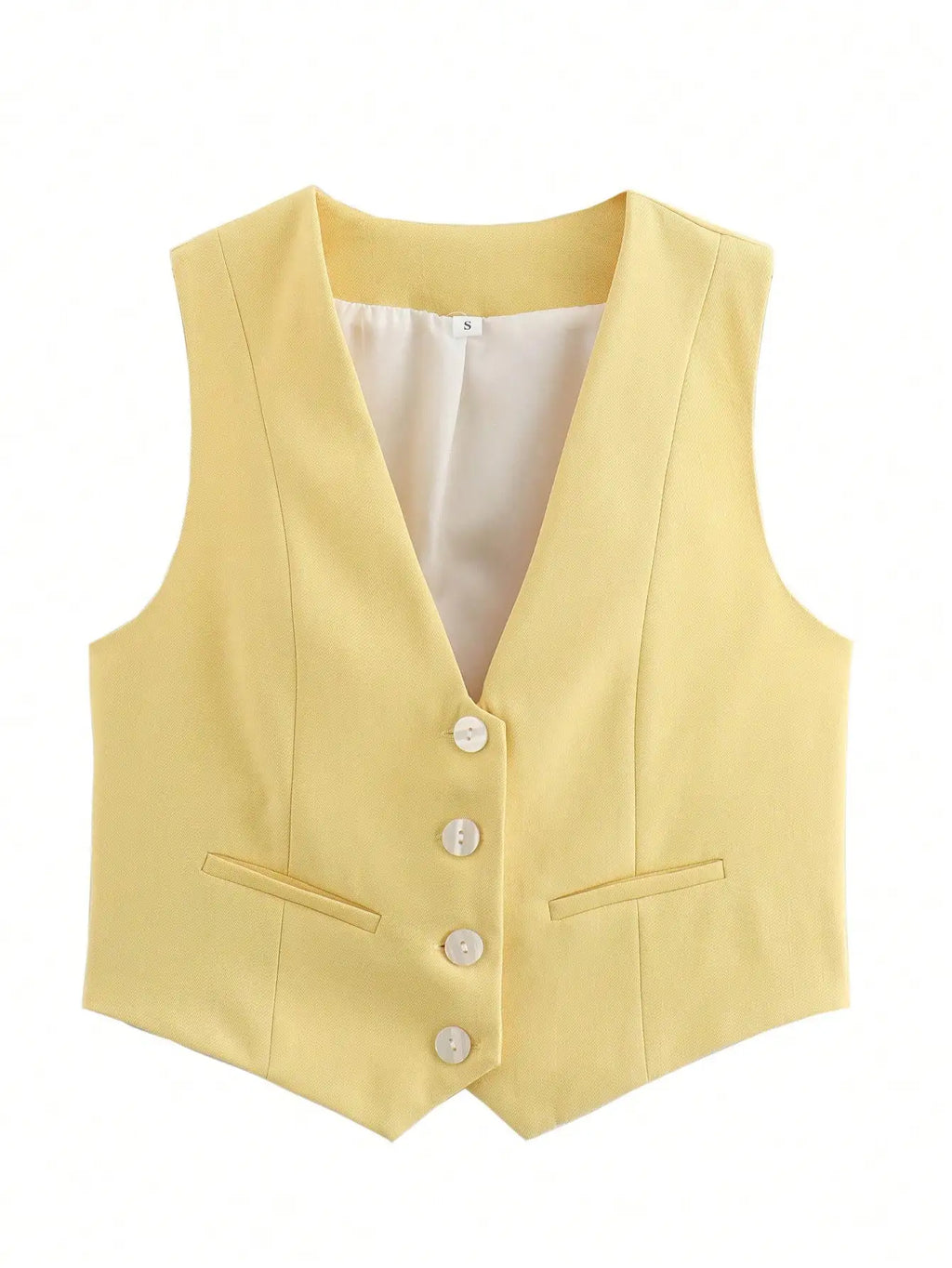 Damen Ärmellose Crop-Weste – Casual, Chic & Vielseitig