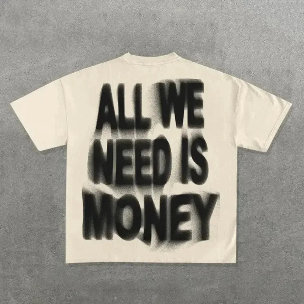 Y2K Streetwear T-Shirt – Harajuku Hip Hop Grafik Print