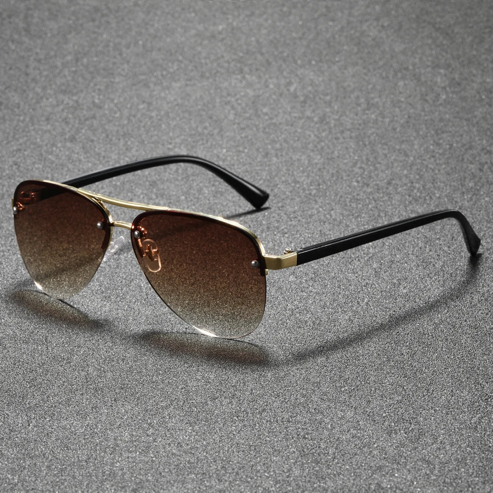 Herren Sonnenbrille mit Doppelbrücke – Outdoor & Freizeit